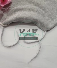 Şeffaf Uçlamalı 138 cm Gri Kordon Bağcık | Sweatshirt-Eşofman İpi 1 Adet