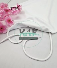 Şeffaf Uçlamalı 140 cm Beyaz Kordon Bağcık | Sweatshirt-Eşofman İpi 1 Adet