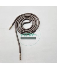 Özel Gümüş Renk Uçlamalı 120 cm Kil Kordon Bağcık | Sweatshirt-Eşofman İpi 1 Adet