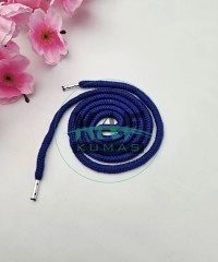 Özel Gümüş Renk Uçlamalı 125 cm Saks Mavi Kordon Bağcık | Sweatshirt-Eşofman İpi 1 Adet
