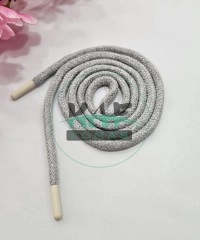 Özel Uçlamalı 115 cm Gri Kordon Bağcık | Sweatshirt-Eşofman İpi 1 Adet