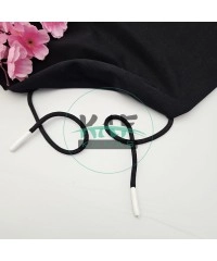 Özel Beyaz Sakız Uçlamalı 138 cm Siyah Kordon Bağcık | Sweatshirt-Eşofman İpi 1 Adet