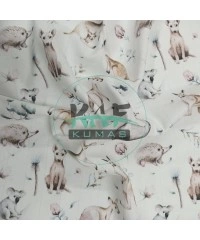 Baskılı %100 Pamuk Müslin Kumaş | Avustralya Hayvanları