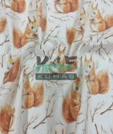 Baskılı %100 Pamuk Müslin Kumaş | Sincap