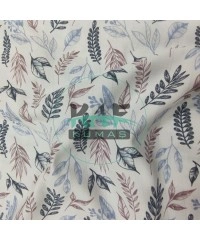 Baskılı %100 Pamuk Müslin Kumaş | Geniş En | Soft Dallar