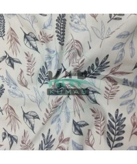 Baskılı %100 Pamuk Müslin Kumaş | Geniş En | Soft Dallar