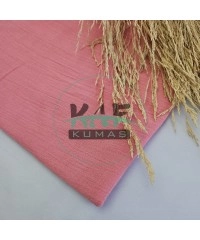 Krinkıl Müslin | 2 Katlı Bürümcük Kumaş | Açık Nar Çiçeği