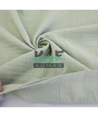 Krinkıl Müslin | 2 Katlı Bürümcük Kumaş | Açık Yeşil