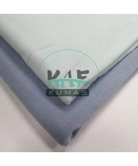  Krinkıl Müslin | 2 Katlı Bürümcük Kumaş | Buz Mavi