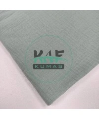  Krinkıl Müslin | 2 Katlı Bürümcük Kumaş | Buz Yeşili