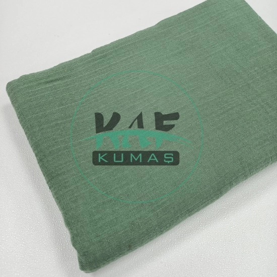 Krinkıl Müslin | 2 Katlı Bürümcük Kumaş | Çağla Yeşili