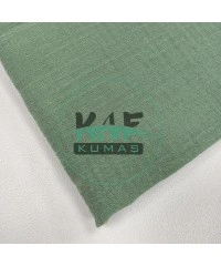  Krinkıl Müslin | 2 Katlı Bürümcük Kumaş | Çağla Yeşili