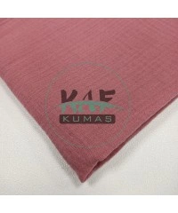  Krinkıl Müslin | 2 Katlı Bürümcük Kumaş | Pembe Kayısı