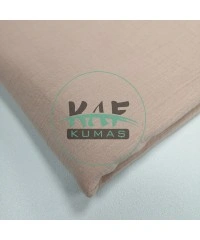  Krinkıl Müslin | 2 Katlı Bürümcük Kumaş | Pembe/ Somon