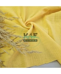 Krinkıl Müslin | 2 Katlı Bürümcük Kumaş | Sarı