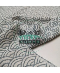 Desenli Dört Katlı Bürümcük Pamuk Müslin Kumaş | Günbatımı Mavi