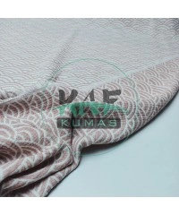 Desenli Dört Katlı Bürümcük Pamuk Müslin Kumaş | Günbatımı Pembe