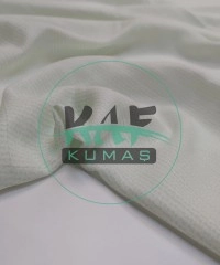 Baskılı Bambu Karışım Müslin Parça Kumaş | Yeşil Çizgili