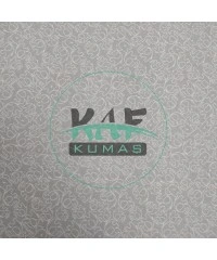 Baskılı Bambu Karışım Müslin Kumaş | Gri Zemin Filler