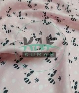 Baskılı Bambu Karışım Müslin Kumaş | Pembe Zemin Rakun Desen