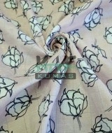 Baskılı Bambu Karışım Müslin Kumaş | Pamuk