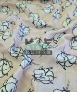 Baskılı Bambu Karışım Müslin Kumaş | Pamuk