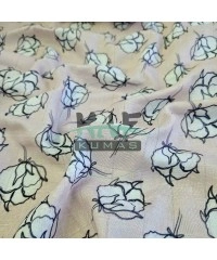 Baskılı Bambu Karışım Müslin Kumaş | Pamuk