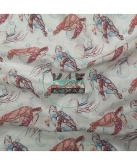 Baskılı %100 Pamuk Müslin Kumaş | Karetta