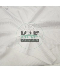 Polyester Örme Waffle Pike Kumaş | Beyaz