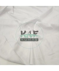 Polyester Örme Waffle Pike Kumaş | Beyaz