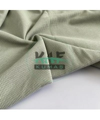 Örme Waffle Kumaş | Soft Yeşil