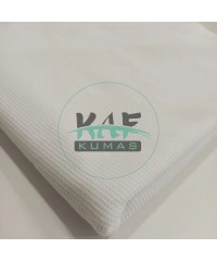 Örme Waffle Kumaş | Beyaz