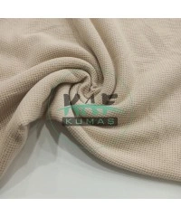 Örme Waffle Kumaş | Krem Rengi