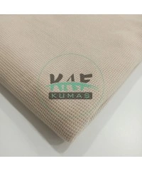Örme Waffle Kumaş | Krem Rengi
