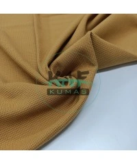 Örme Waffle Kumaş | Hardal