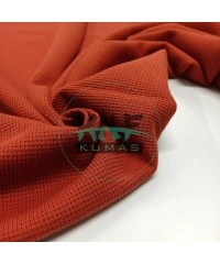 Örme Waffle Kumaş | Kiremit