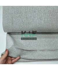 Pamuklu Ribana Kumaş | Gri Melanj