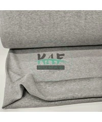 Pamuklu Ribana Kumaş | Gri Melanj