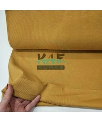 Pamuklu Ribana Kumaş | Hardal