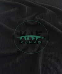 Bambulu Kaşkorse Kumaş | Siyah