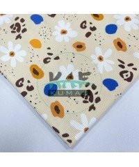 Papatya Desenli Kaşkorse Kumaş