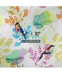 Serçe Desenli Desenli Kaşkorse Kumaş