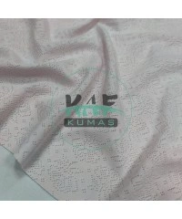 Delikli Pointelle Ribana Kumaş | 100% Pamuk | Pembe Gül