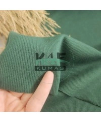 Penye Üstü Fırçalı Ribana Kumaş | Nefti Yeşili