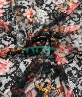 Baskılı Dantel Kumaş