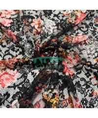 Baskılı Dantel Kumaş