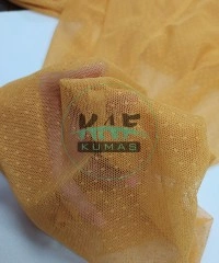 Küçük Puantiyeli Tül Kumaş | Zerdeçal