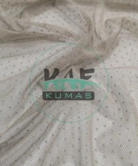 Küçük Puantiyeli Tül Kumaş| Gri