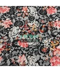 Baskılı Dantel Kumaş