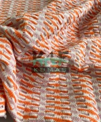 Zara Kumaş | Karışık Renkli Jakarlı Kumaş